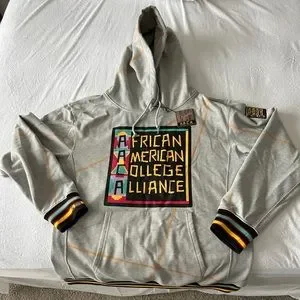 Sweaters Gray Aaca Hoodie With Gold Stitching Poshmark